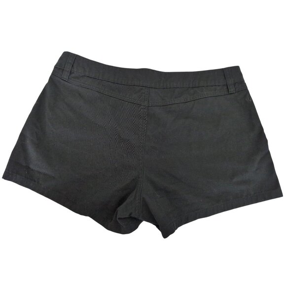 Volcom Chino Micro Short Womens 30 Black Athleisure Beach Casual Skater - Picture 2 of 9